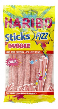 Haribo sticks bubble fizz 90 g. (12)