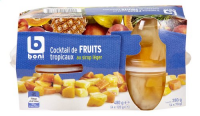 Cocktail de fruits tropicaux 4 x 125 g. Boni (12)