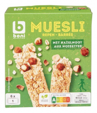 Barre muesli noisette 8 pces Boni (8)