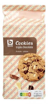 Cookies triple chocolat 200 g. Boni (12)