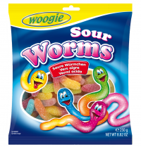 Gomme acidulée en serpentin 250 g. (16)