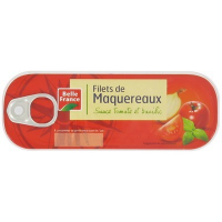 Filets de maquereaux tomate basilic 85 g. BF (12)